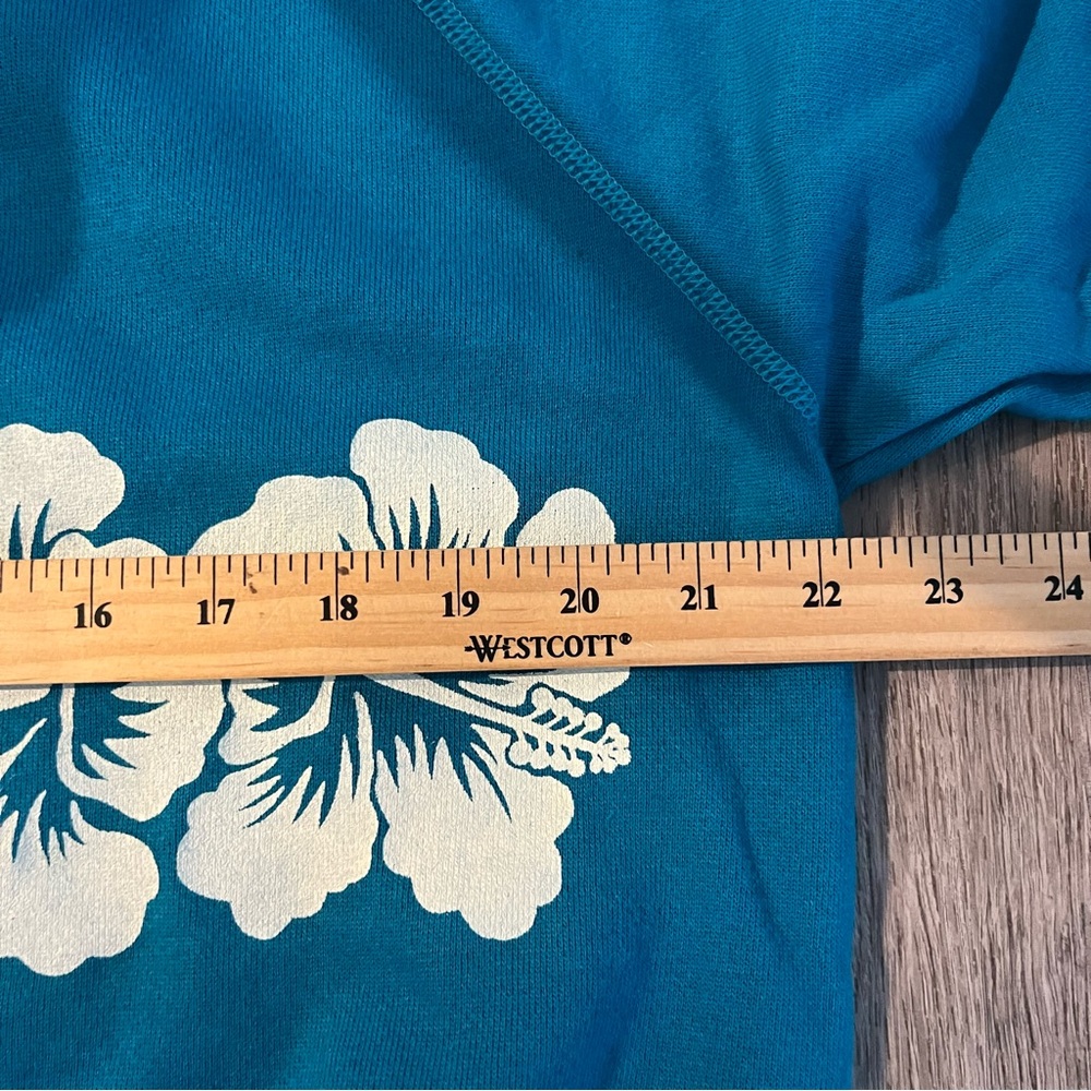 Vintage Hanes Maui Sweatshirt 80s Hibiscus Flower Pullover - Picture 8 of 8